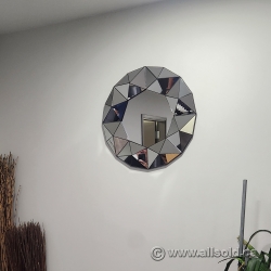 Dimensional Octagonal Contemporary Accent Wall Mirror
